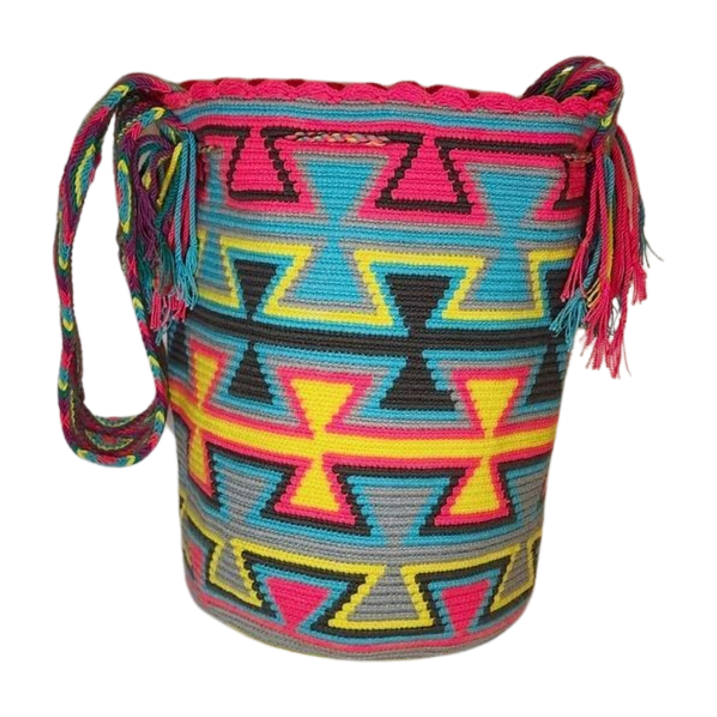Alaia Large Handmade Crochet Wayuu Mochila Bag - Wuitusu