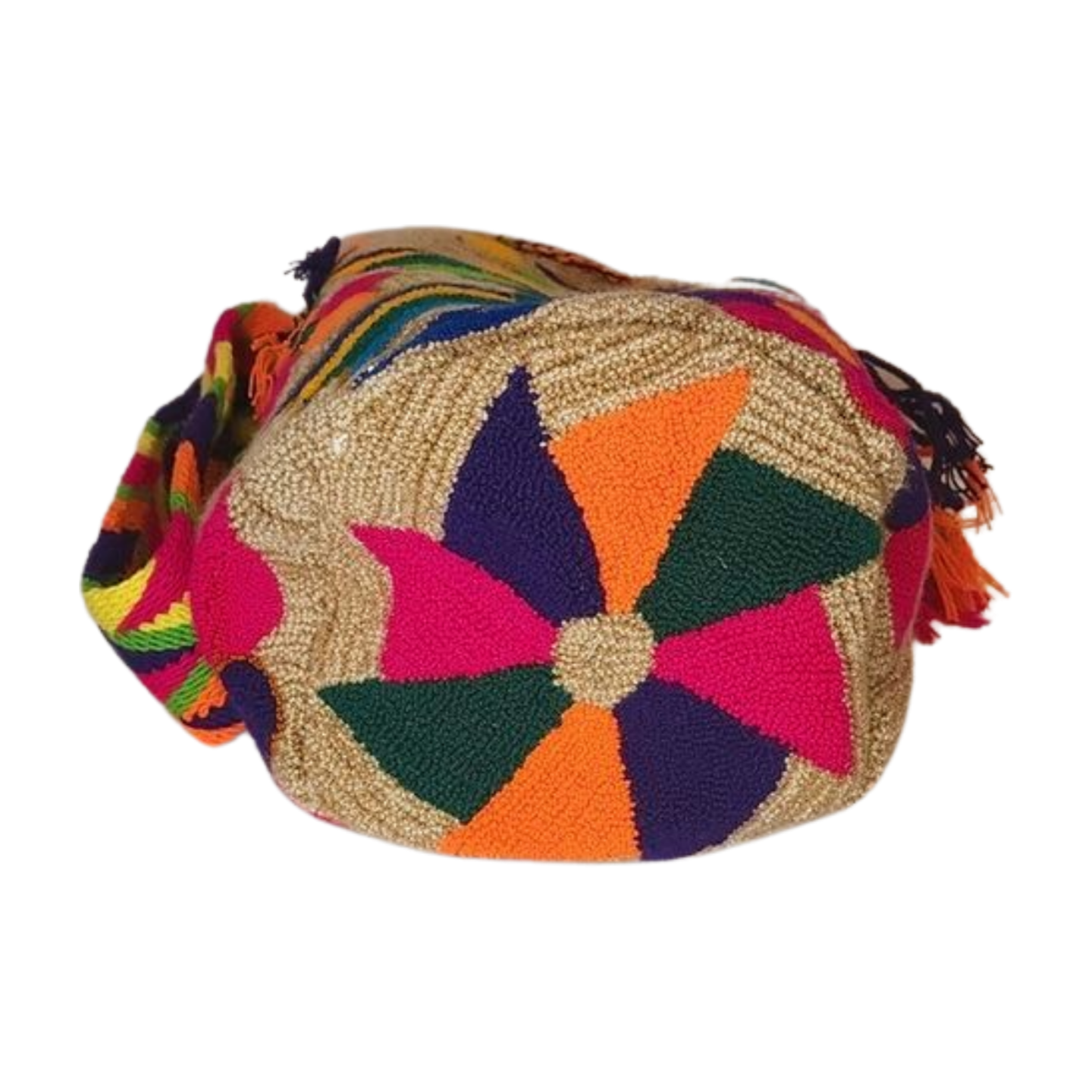 Kaylee Large Handmade Punch-needle Wayuu Mochila Bag