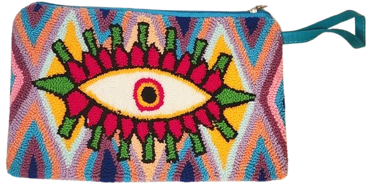 1 Bailey Handmade Wayuu Punch-needle Clutch - Wuitusu