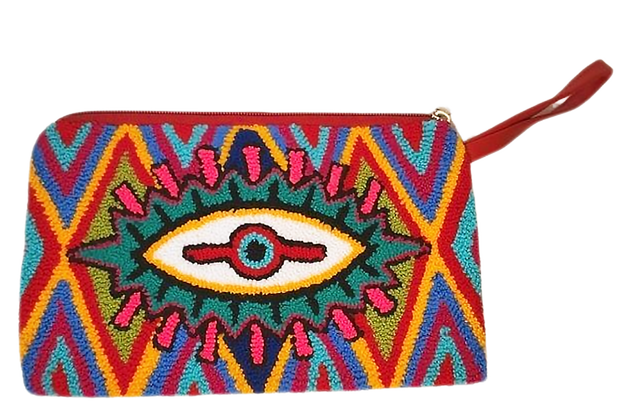 Blakely Handmade Wayuu Punch-needle Clutch - Wuitusu