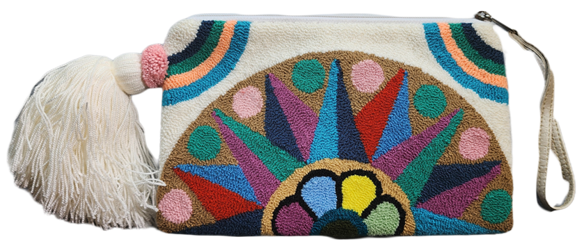 Karina Handmade Wayuu Punch-needle Clutch - Wuitusu