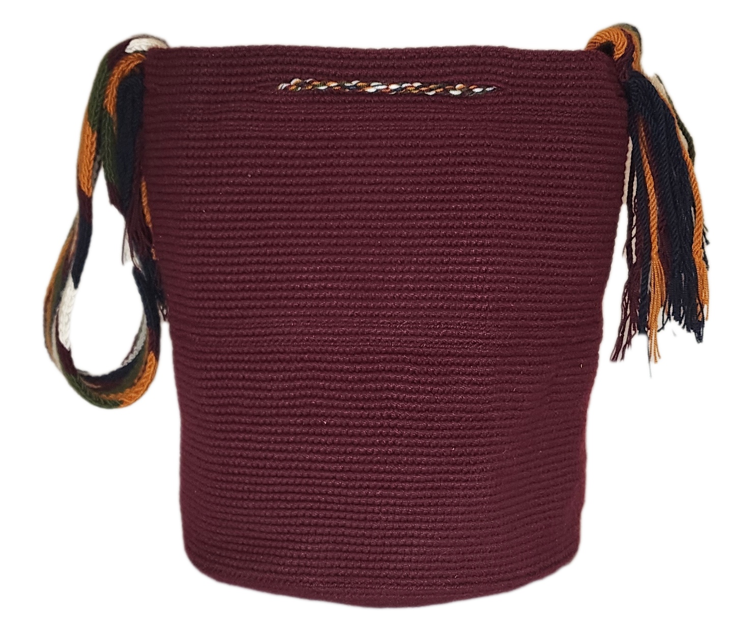 Ember Unicolor Large Handmade Wayuu Mochila Bag - Wuitusu