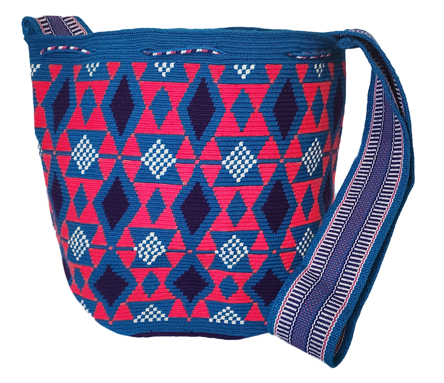 Jemma Large One-Thread Handmade Wayuu Mochila Bag - Wuitusu
