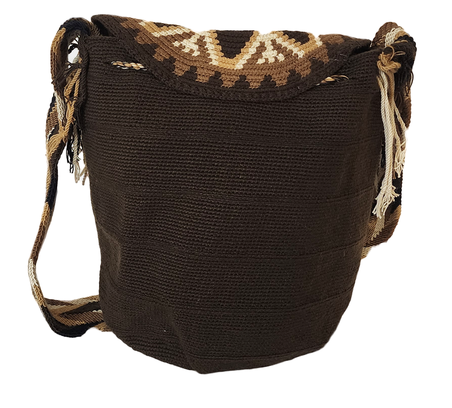 Laylani Large Handmade Crochet Wayuu Bag with Lid - Wuitusu