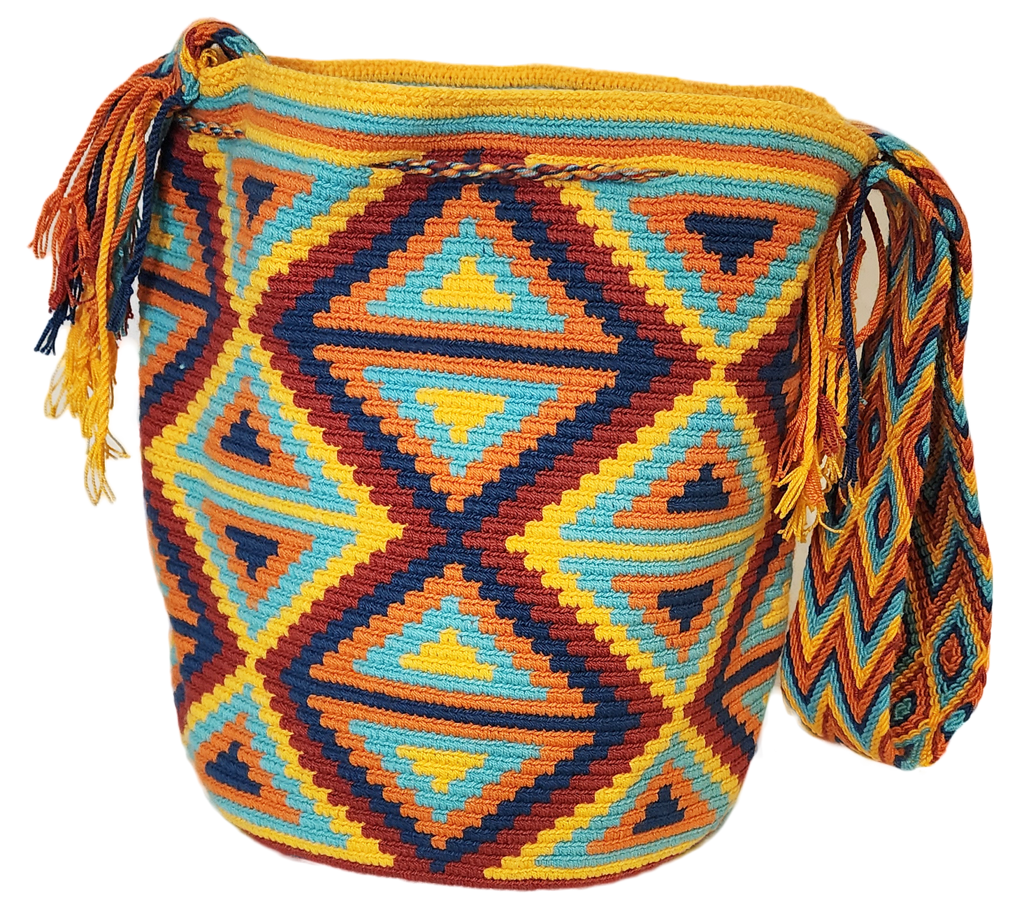 Alessandra Large Handmade Crochet Wayuu Mochila Bag - Wuitusu