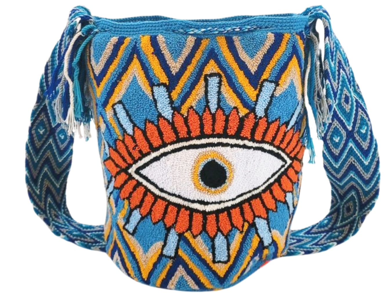 Londyn Large Handmade Punch-needle Wayuu Mochila Bag - Wuitusu