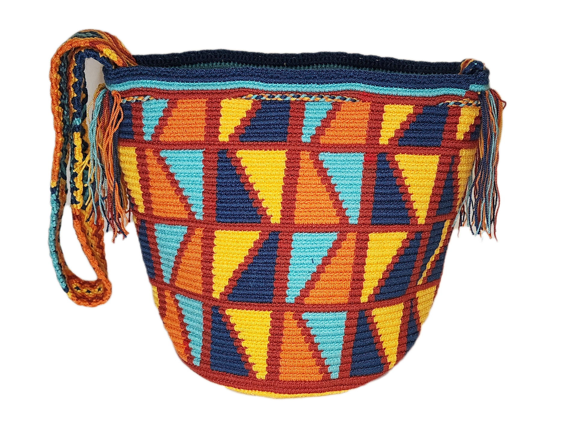 Bottom view London Medium Handmade Crochet Handbag - a perfect gift for her