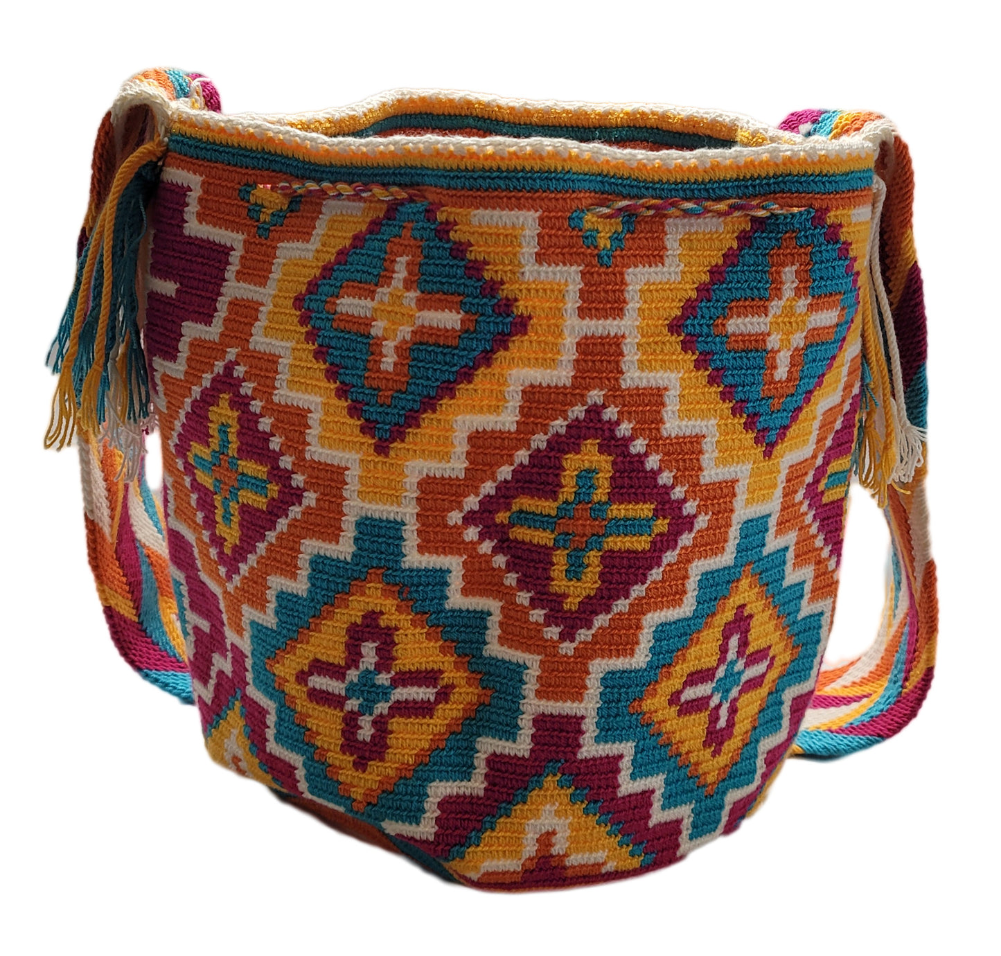 Genesis Large Handmade Crochet Wayuu Mochila Bag - Wuitusu