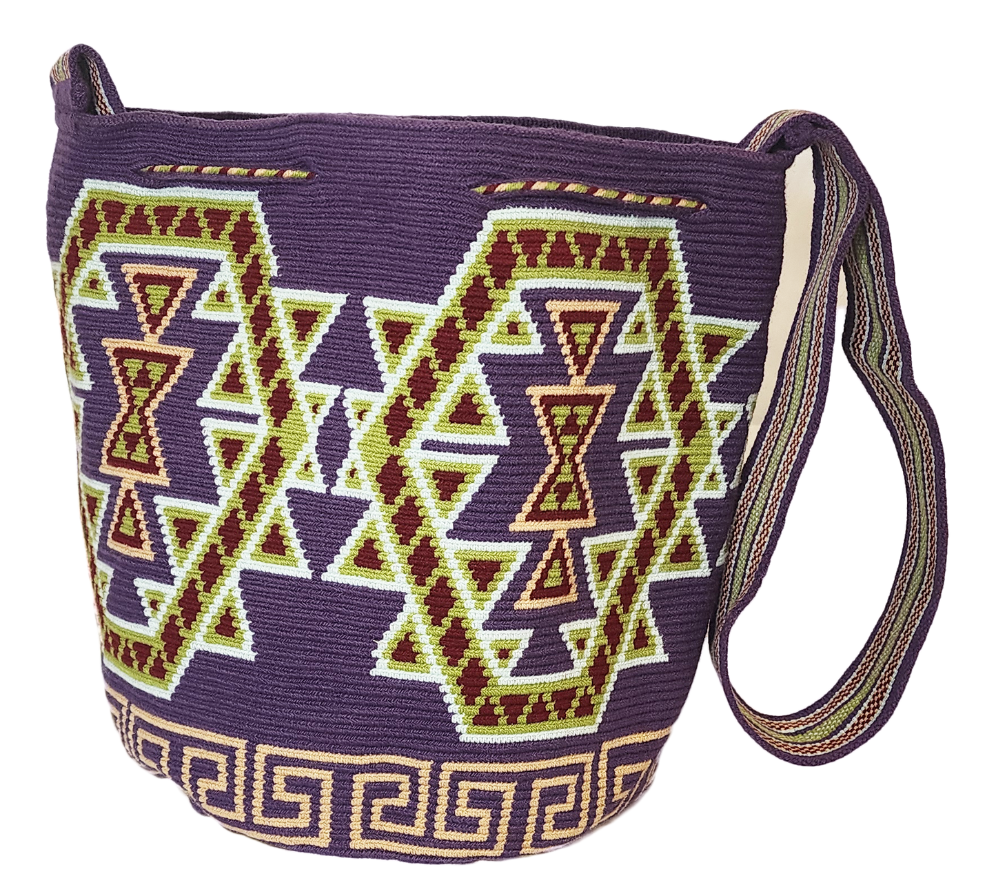 Aleah Large One-Thread Handmade Wayuu Mochila Bag - Wuitusu