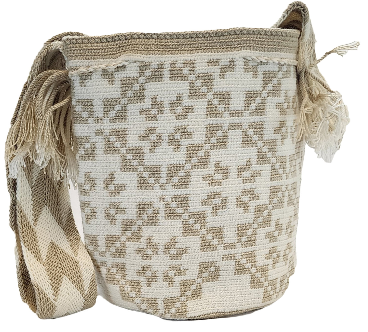 Jessie Large Handmade Crochet Wayuu Mochila Bag - Wuitusu