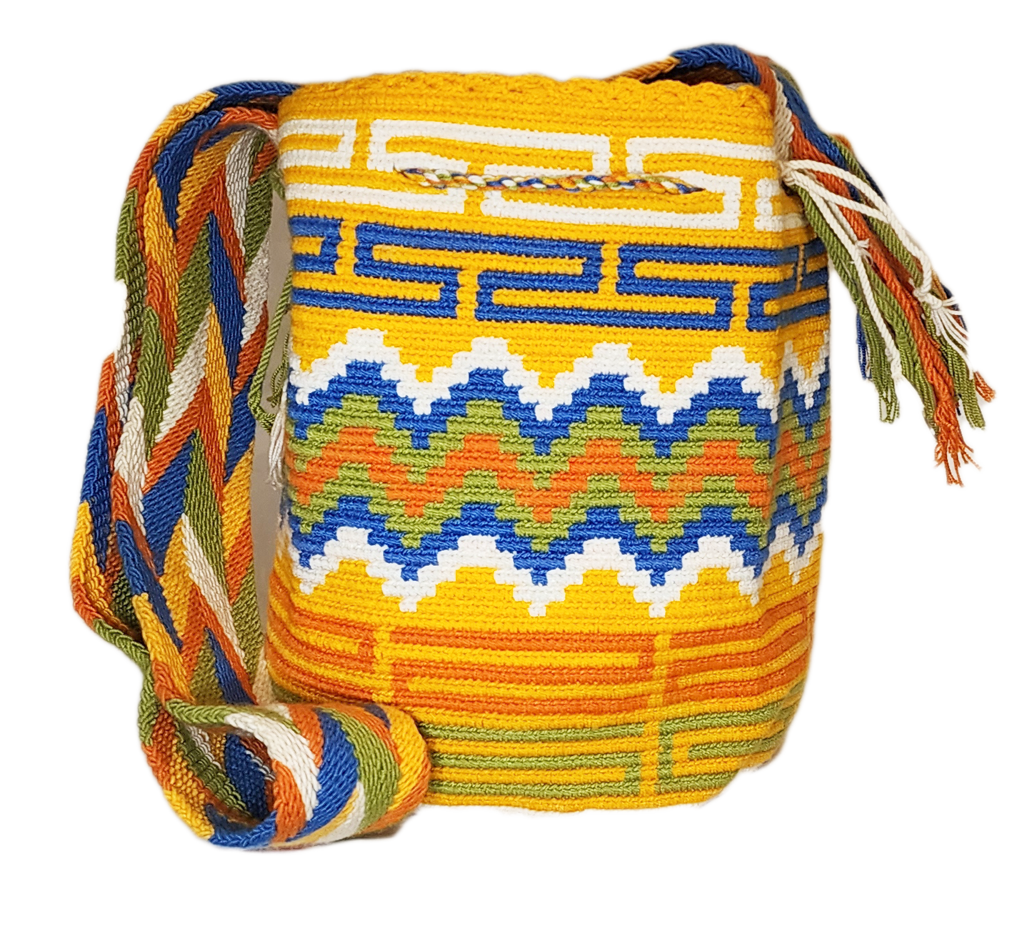 Claire Large Handmade Crochet Wayuu Mochila Bag - Wuitusu