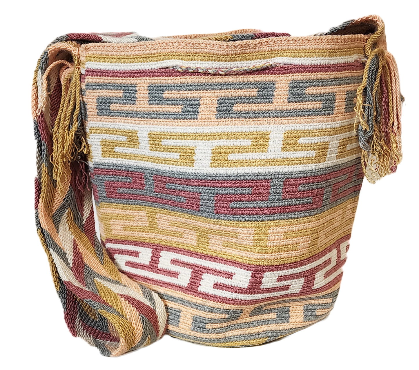 Jenna Large Handmade Crochet Wayuu Mochila Bag - Wuitusu