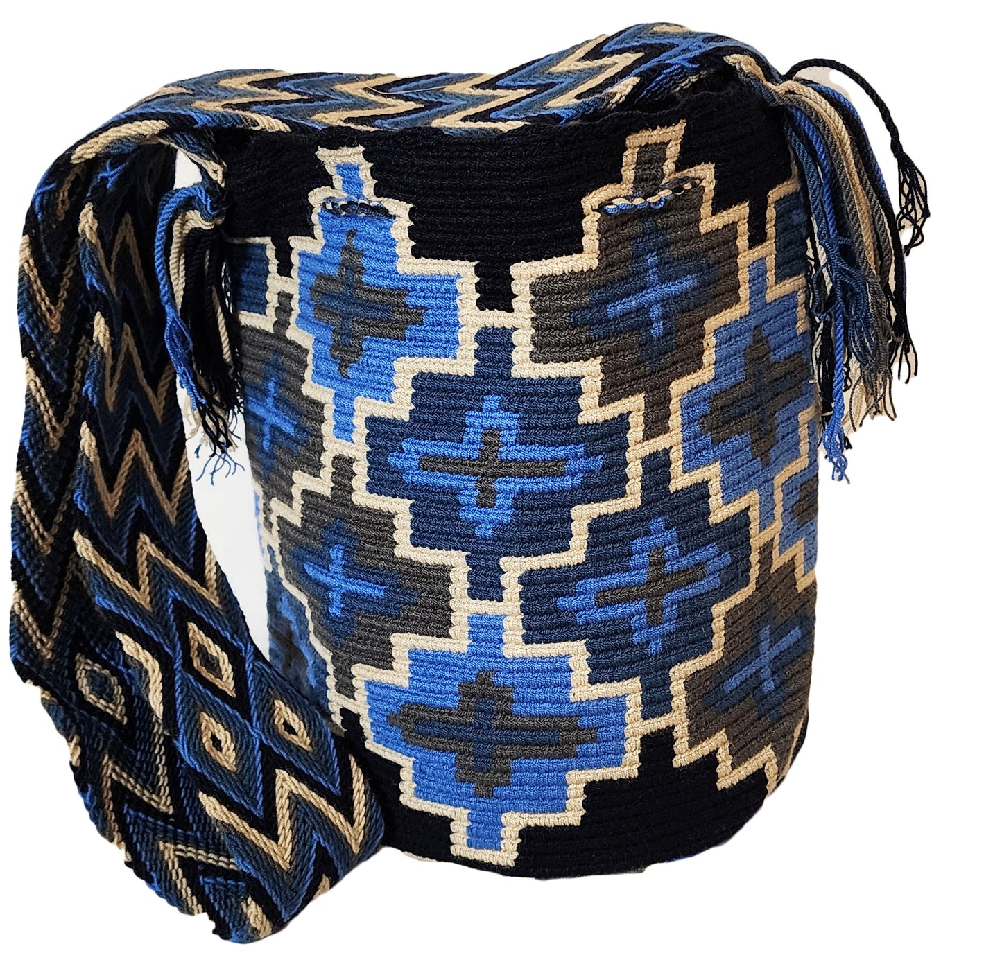 Adley Large Handmade Crochet Wayuu Mochila Bag - Wuitusu