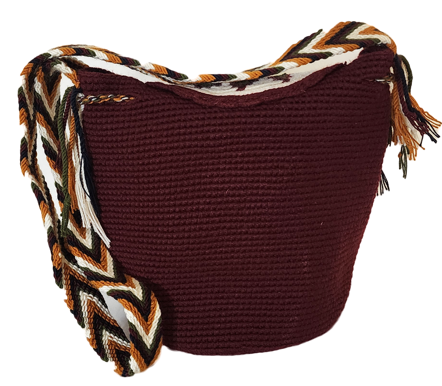Charlotte Medium Handmade Crochet Wayuu Bag with Lid - Wuitusu
