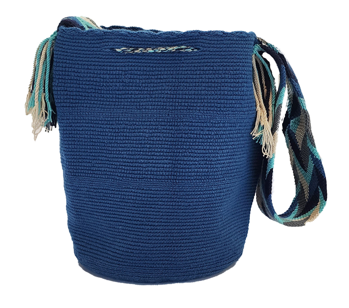 denisse unicolor large handmade wayuu mochila bag back