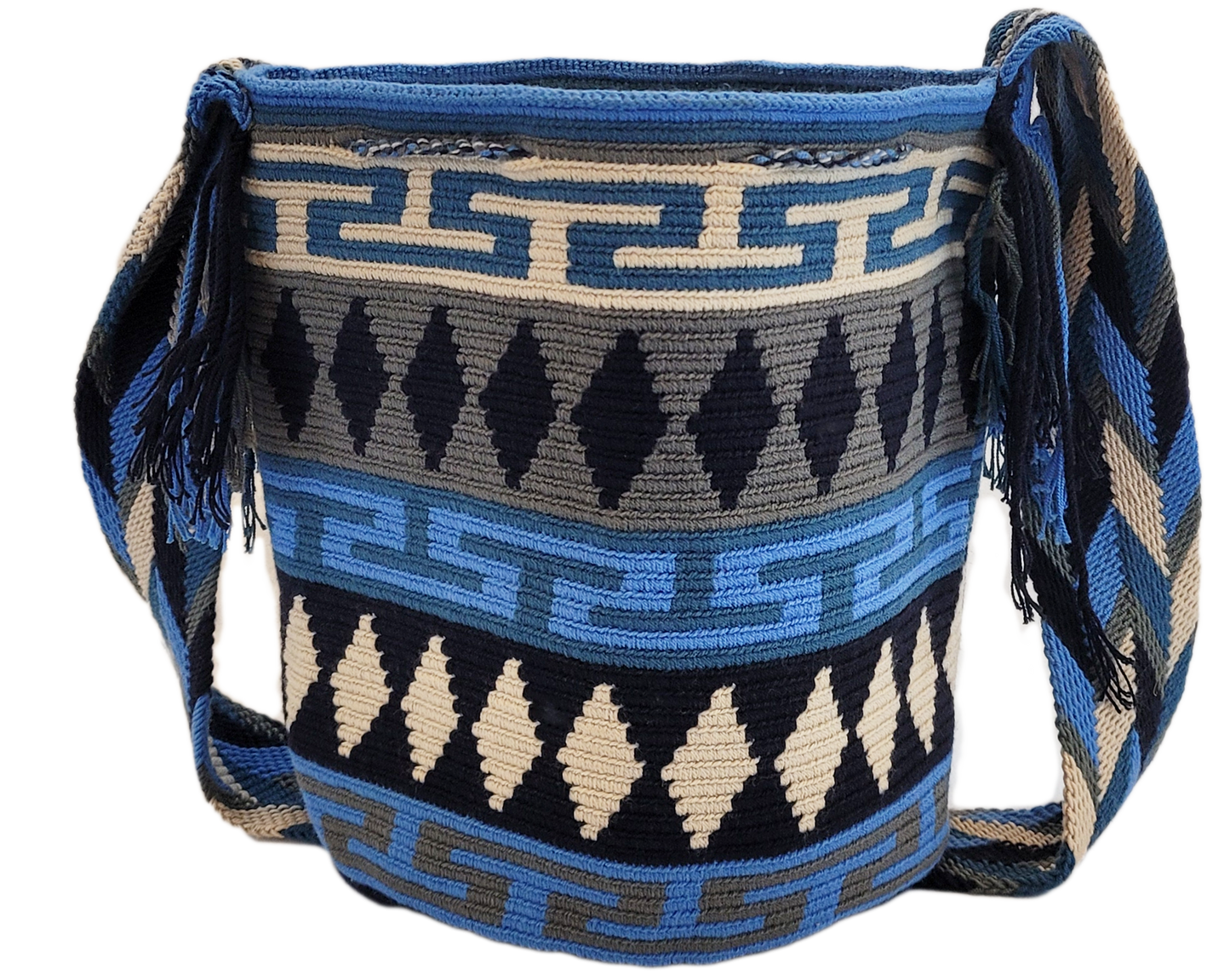Samantha Large Handmade Crochet Wayuu Mochila Bag - Wuitusu