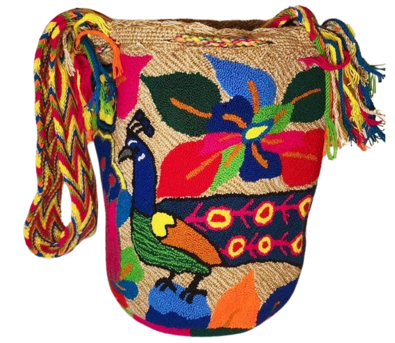 Adalynn Large Handmade Punch-needle Wayuu Mochila Bag - a perfect gift for her