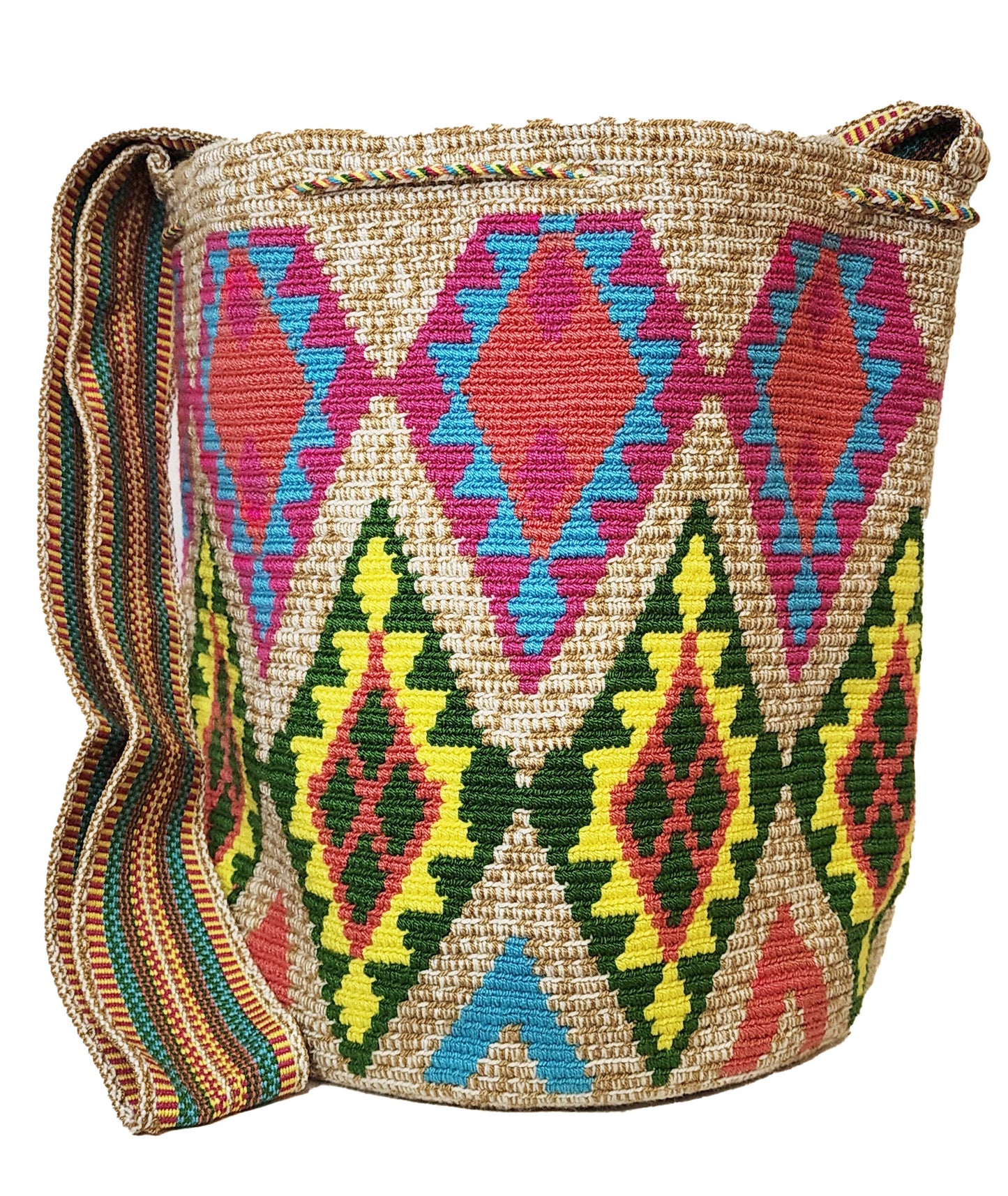 Kiana Handmade Wayuu Mochila bag - Wuitusu-back