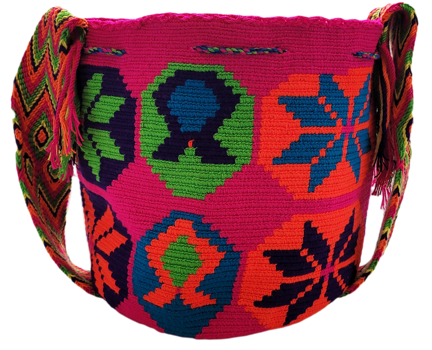 Aaliyah Large Handmade Crochet Wayuu Mochila Bag - Wuitusu