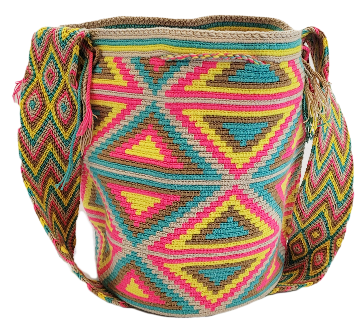 Eva Large Handmade Crochet Wayuu Mochila Bag - Wuitusu
