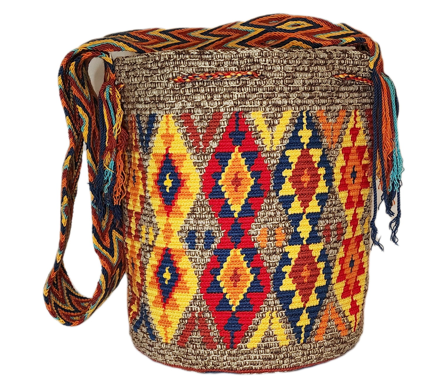 Ivy Large Handmade Crochet Wayuu Mochila Bag - Wuitusu