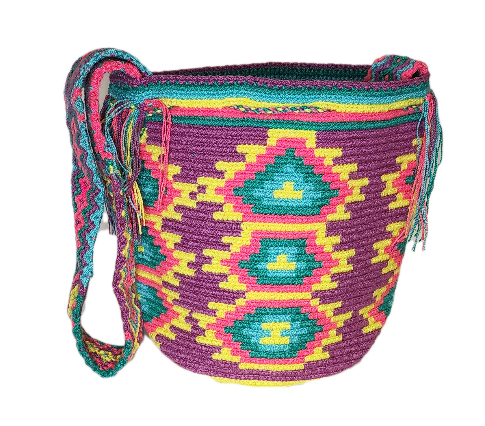 Bottom view Millie Medium Handmade Crochet Handbag - Wuitusu