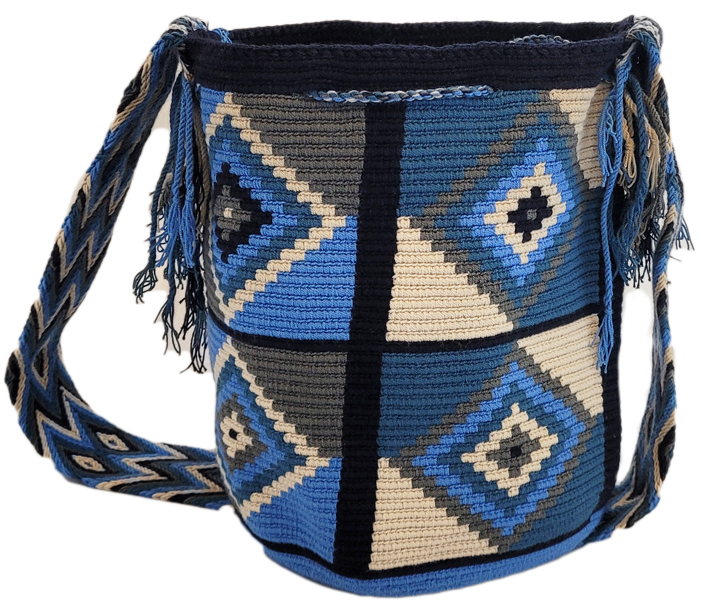 Jade Large Handmade Crochet Wayuu Mochila Bag - Wuitusu