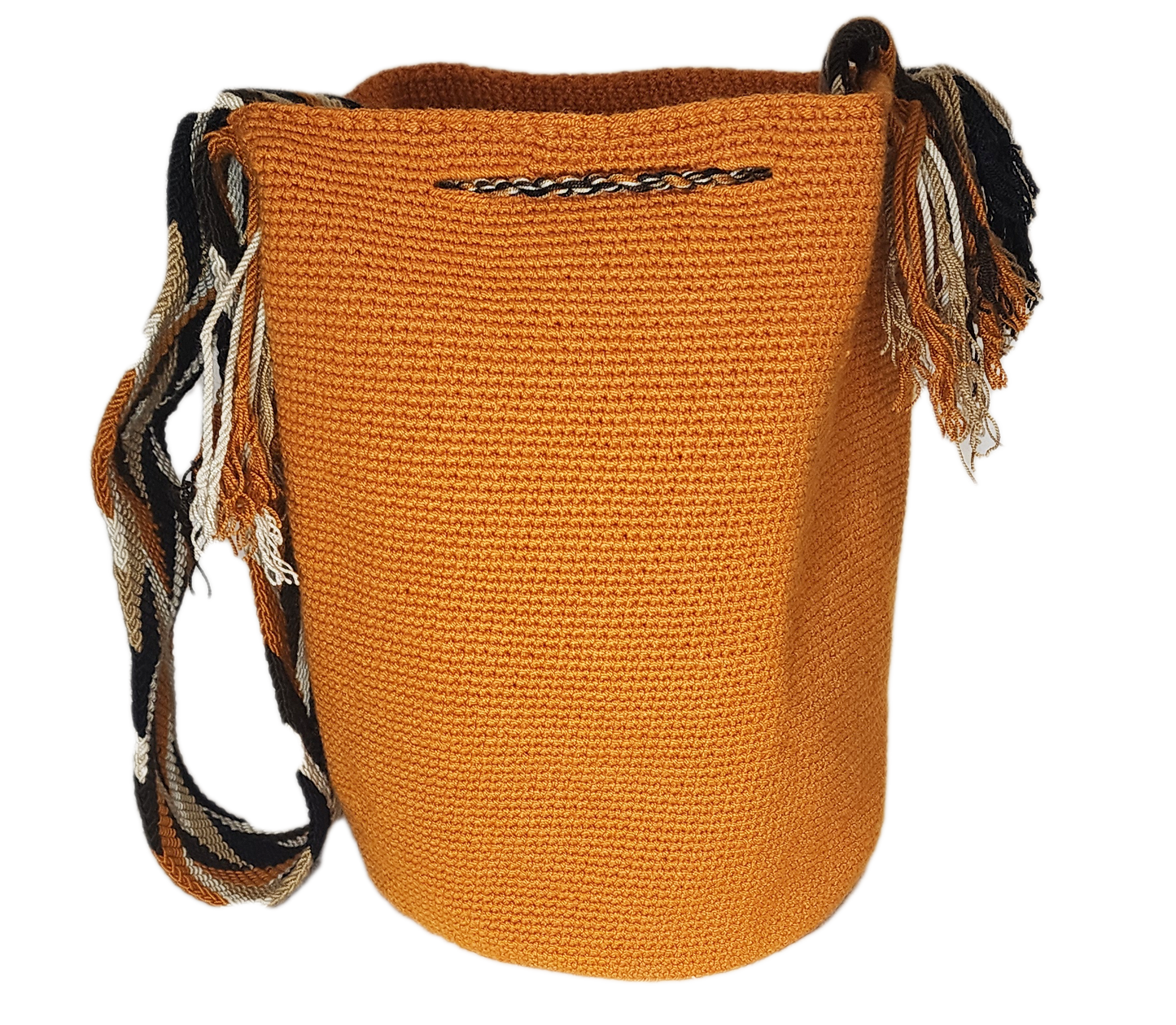 River Unicolor Large Handmade Wayuu Mochila Bag - Wuitusu