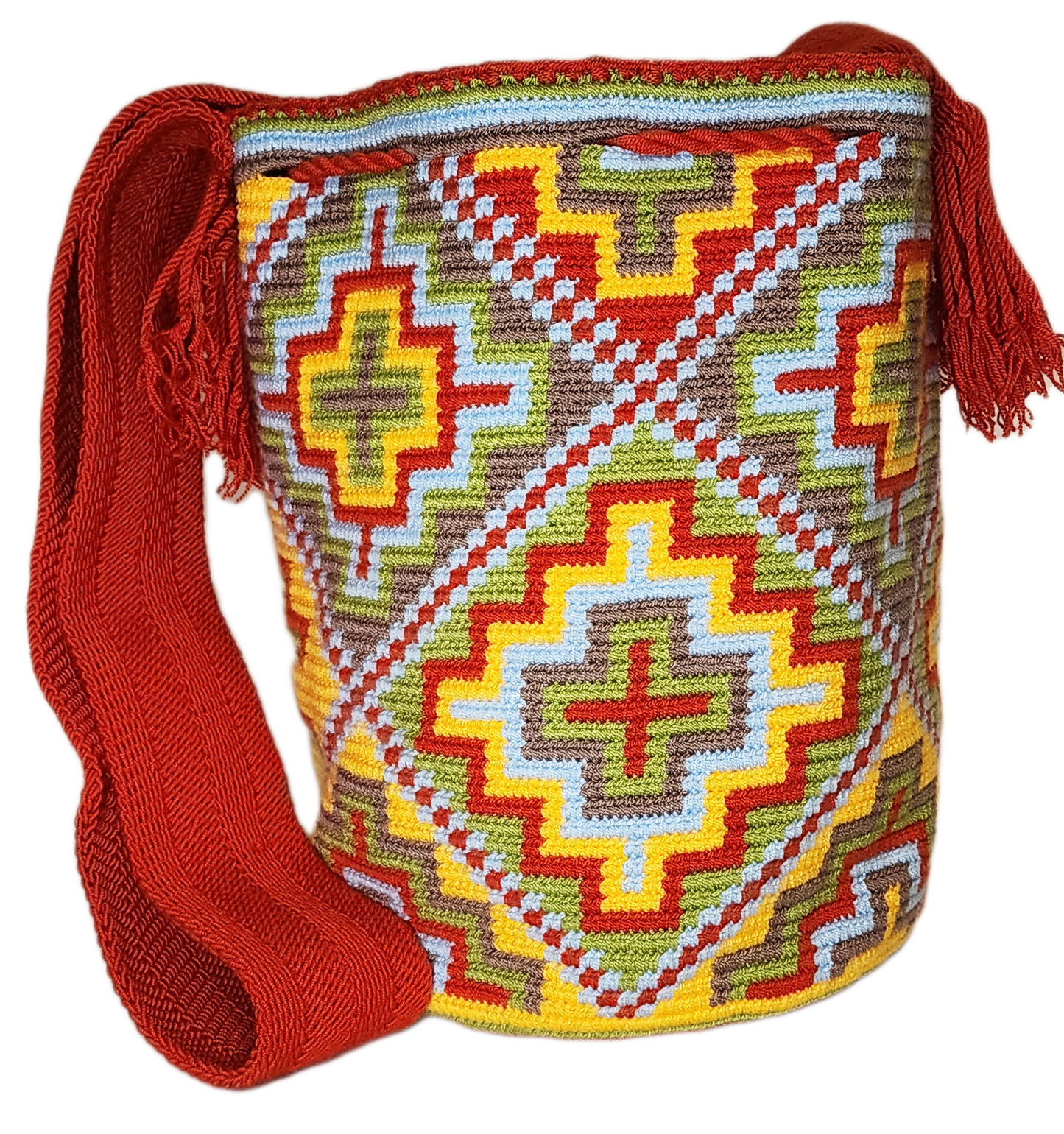 Audrey Large Handmade Crochet Wayuu Mochila Bag - Wuitusu