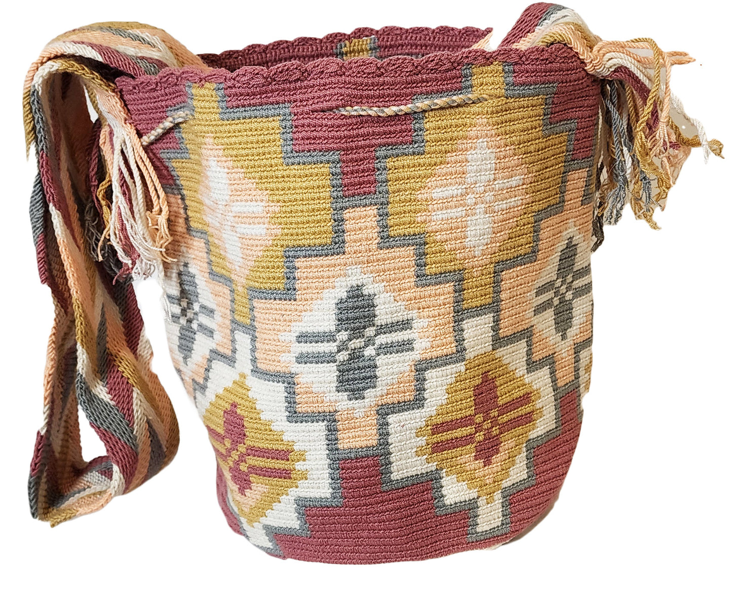 Kathryn Large Handmade Crochet Wayuu Mochila Bag - Wuitusu