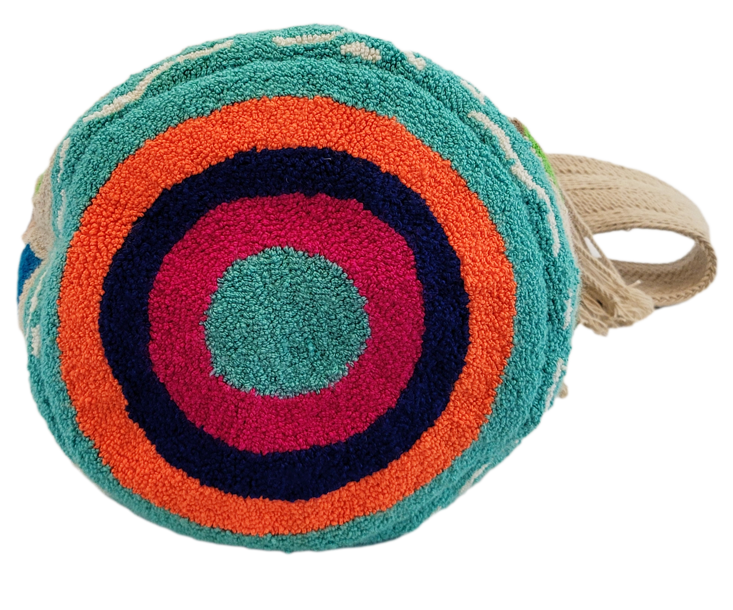 Vivian Large Handmade Punch-needle Wayuu Mochila Bag - Wuitusu