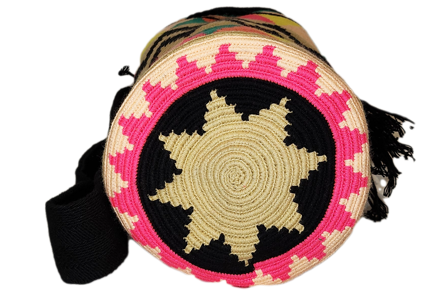 Kinsley Large Handmade Crochet Wayuu Mochila Bag - Wuitusu