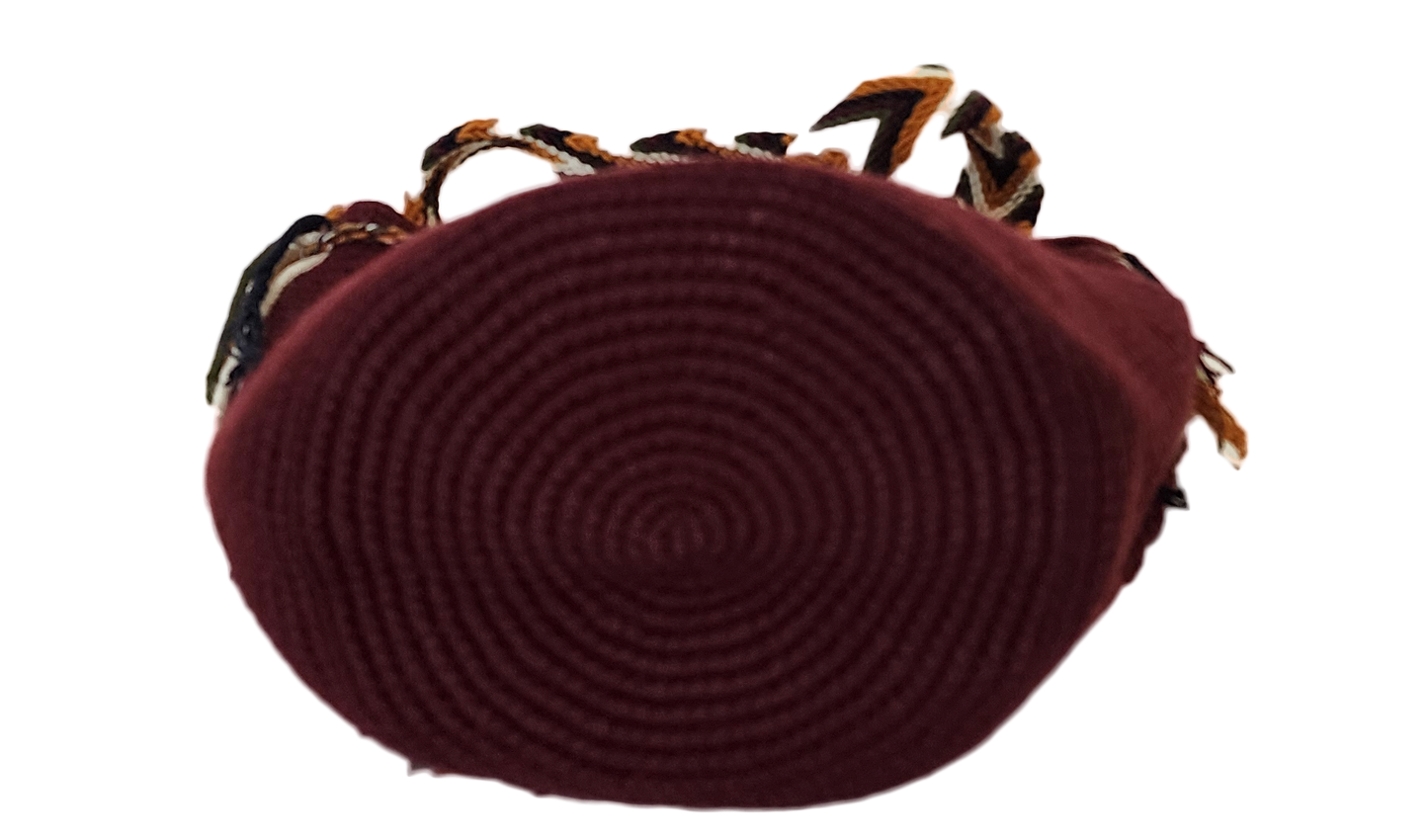 Charlotte Medium Handmade Crochet Wayuu Bag with Lid - Wuitusu