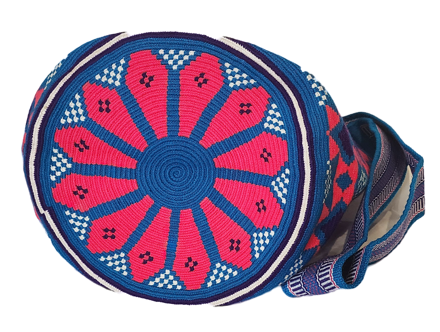 Jemma Large One-Thread Handmade Wayuu Mochila Bag - Wuitusu