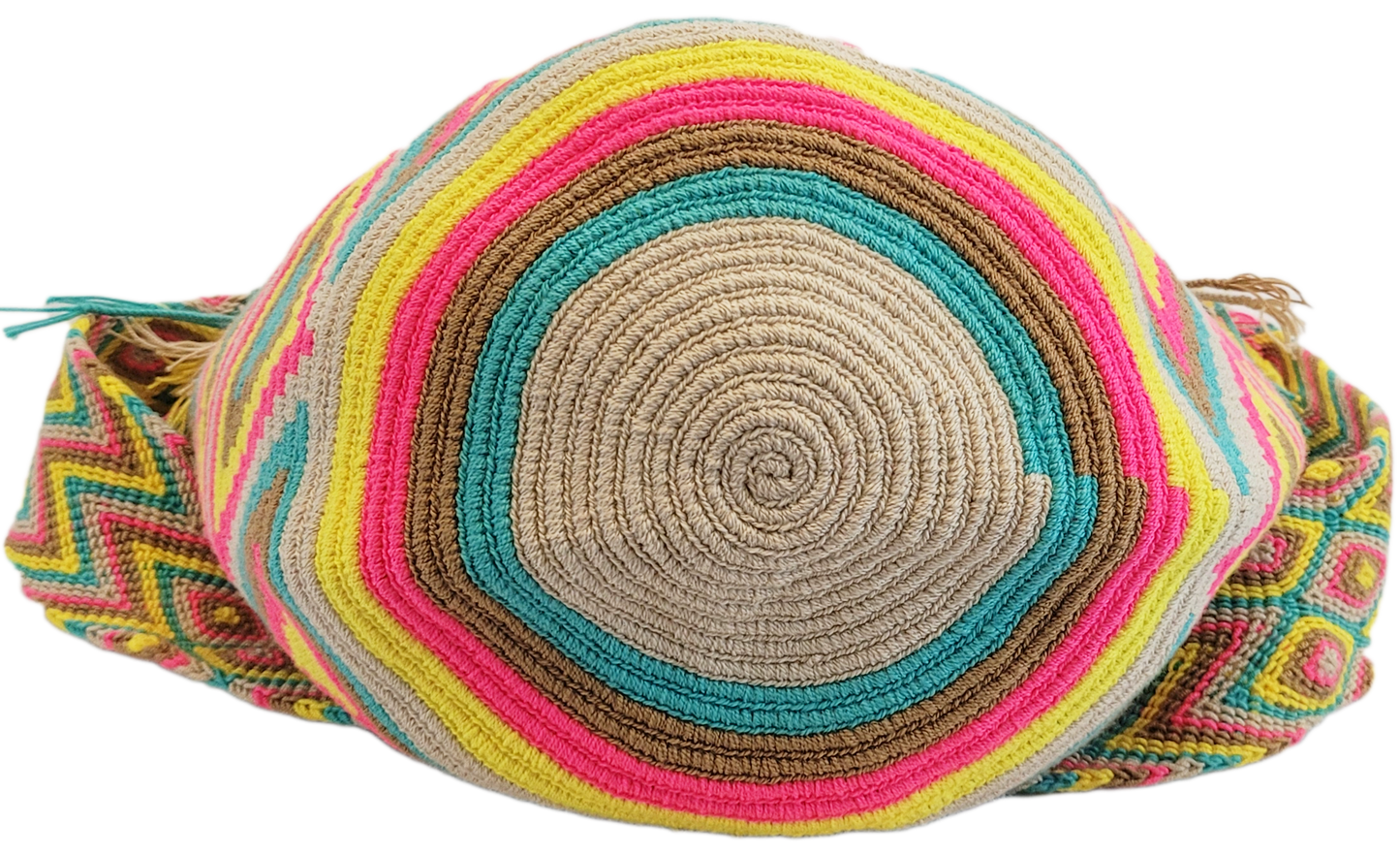 Eva Large Handmade Crochet Wayuu Mochila Bag - Wuitusu