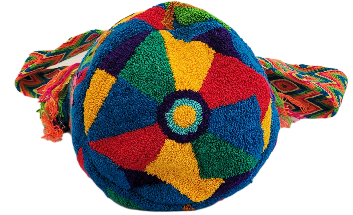 Rylee Large Handmade Punch-needle Wayuu Mochila Bag - Wuitusu