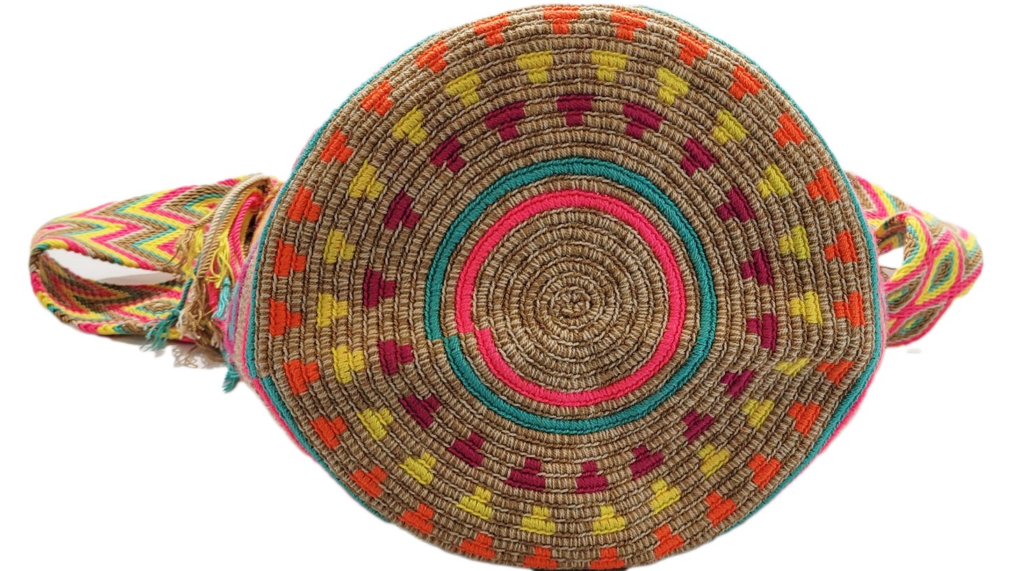 Anna Large Handmade Crochet Wayuu Mochila Bag - Wuitusu