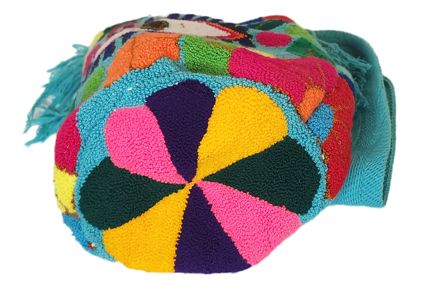 Nalani Large Handmade Punch Needle Wayuu Mochila Bag - Wuitusu