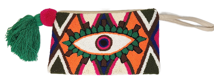 Josie Handmade Wayuu Punch-needle Clutch - Wuitusu