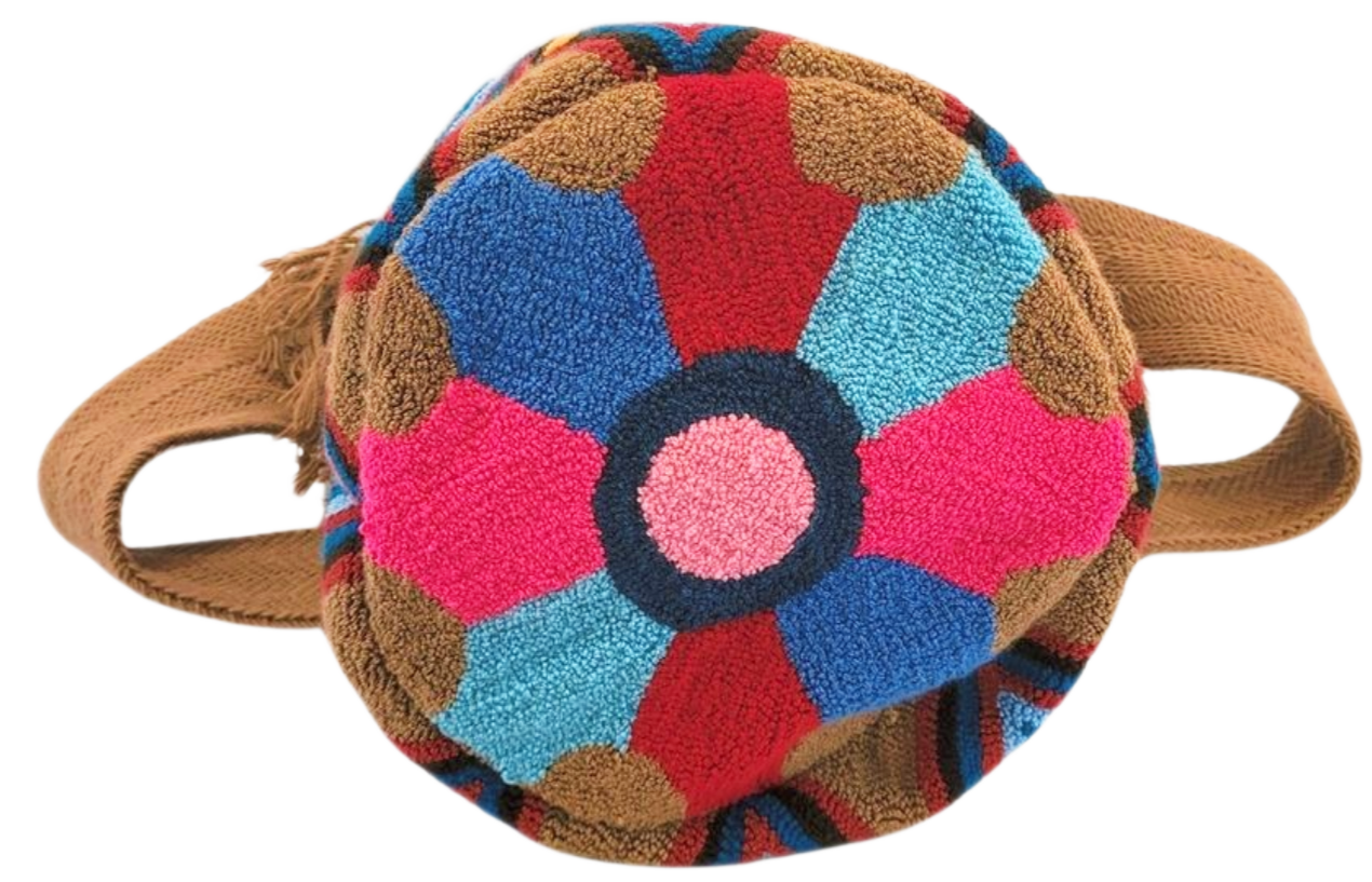 Sienna Large Handmade Punch-needle Wayuu Mochila Bag - Wuitusu