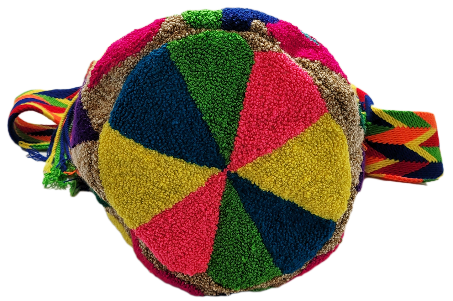 Gabriella Large Handmade Punch-needle Wayuu Mochila Bag - Wuitusu