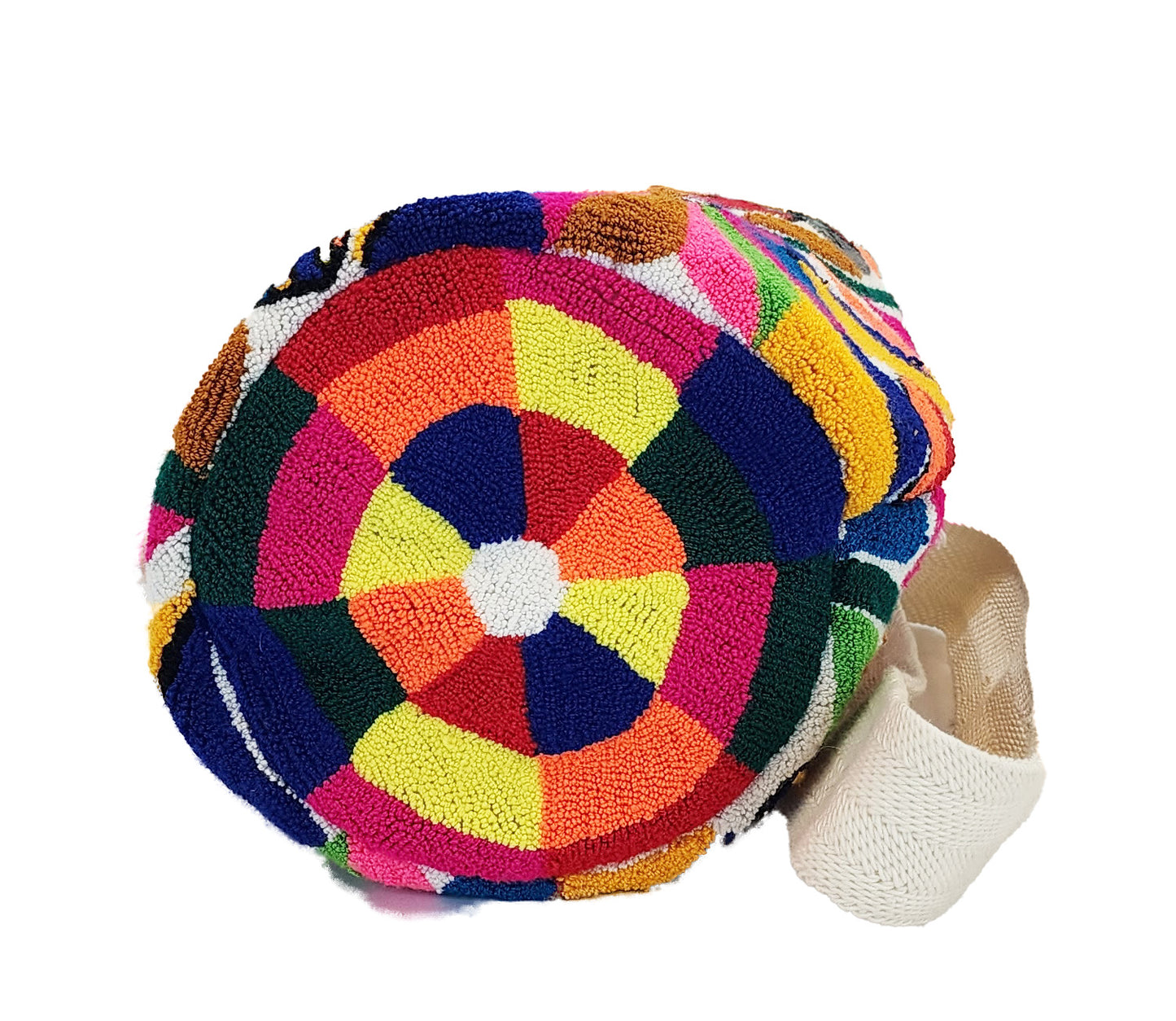 Mavis Large Handmade Punch-needle Wayuu Mochila Bag bottom