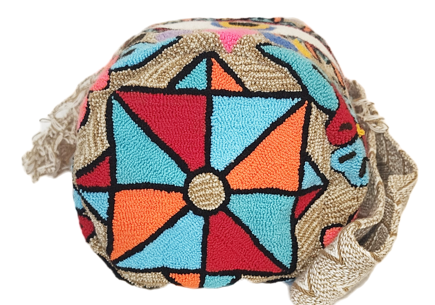 Frankie Large Handmade Punch Needle Wayuu Mochila Bag - Wuitusu