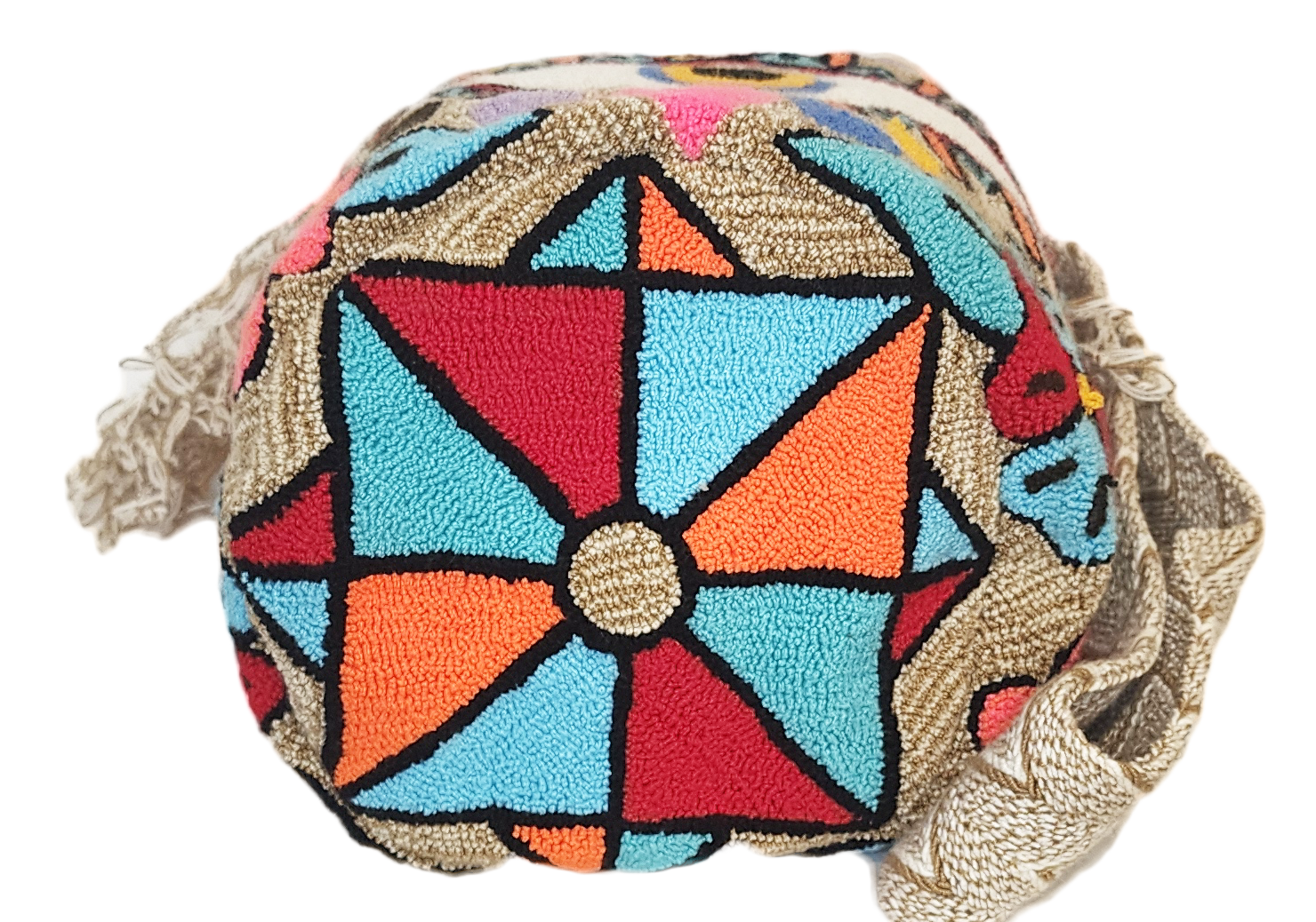 Frankie Large Handmade Punch Needle Wayuu Mochila Bag - Wuitusu
