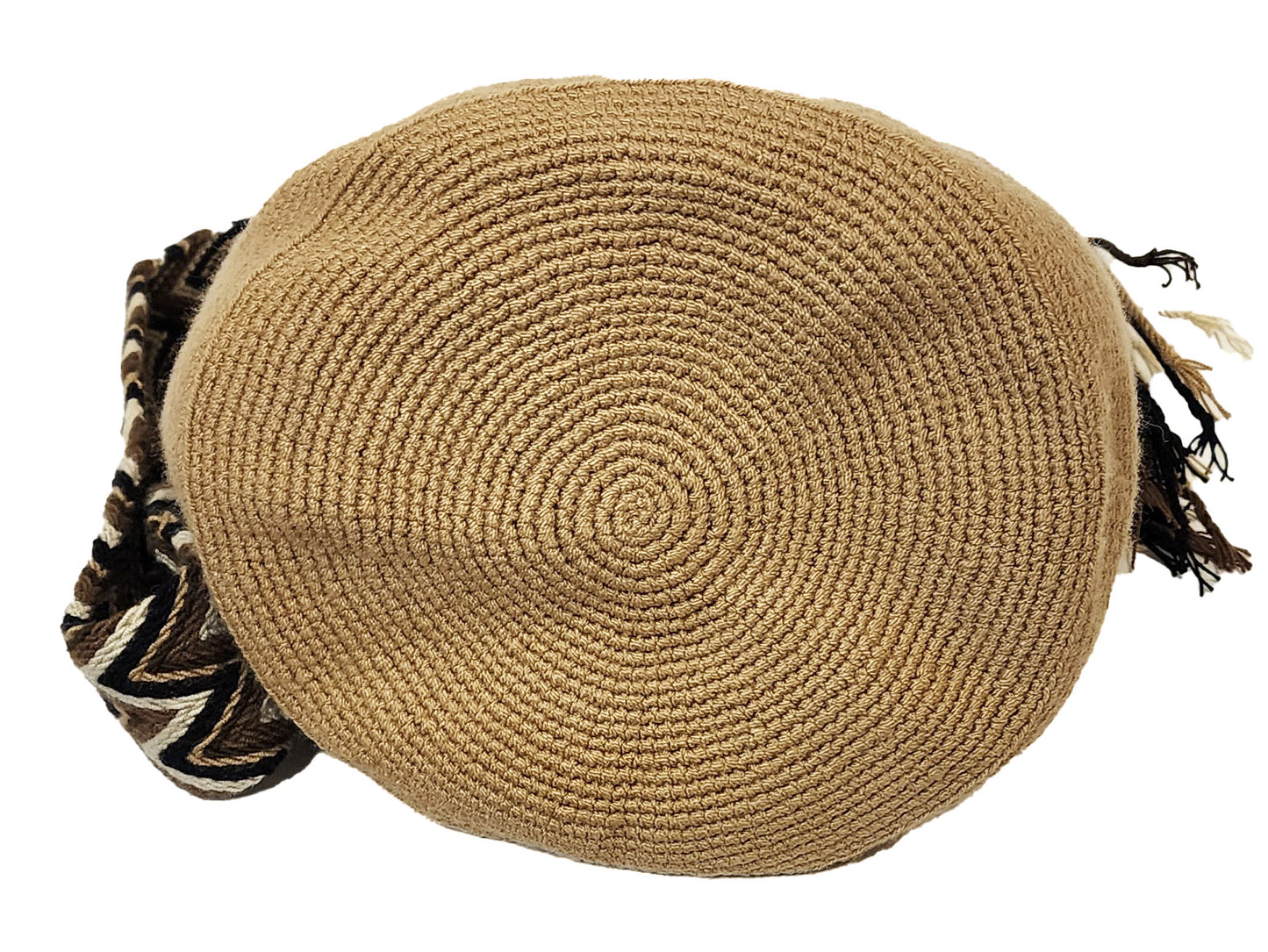 Addilyn Unicolor Large Handmade Wayuu Mochila Bag - Wuitusu-bottom