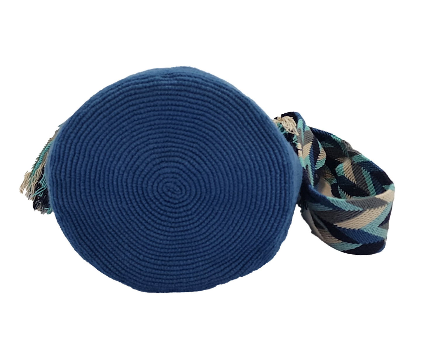 denisse unicolor large handmade wayuu mochila bag bottom