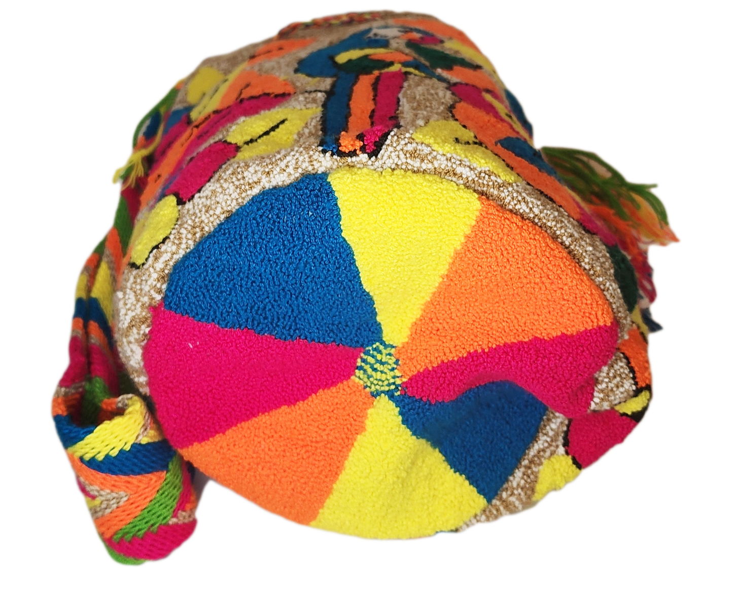 Melody Large Handmade Punch Needle Wayuu Mochila Bag - Wuitusu