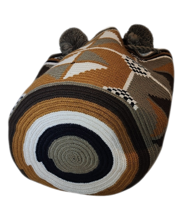 Dakota Large Short Handle Design PomPom Mochila - a perfect gift for her