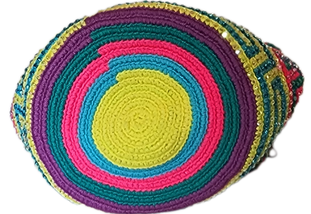 Lennon Medium Handmade Wayuu Mochila Bag With Crystals - a perfect gift for her