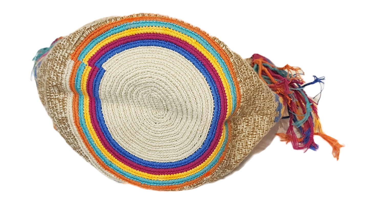 Harleigh Large Handmade Crochet Wayuu Mochila Bag - Wuitusu